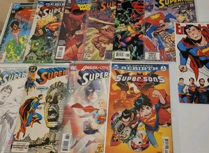 Lot of 11 DC Comic Books All Superman Titles Vintage Modern Mixed Lot 1st Issue - Picture 1 of 17