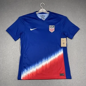 Team USA Soccer Jersey Mens Medium Blue Nike USMNT Match Away Kit 2024 - Picture 1 of 10