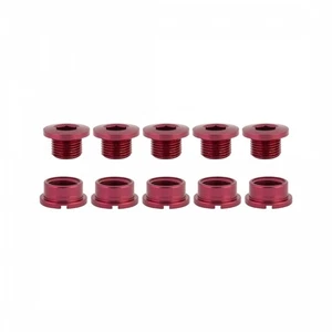 ORIGIN8 Single-Ring Alloy Bolts MX/Single Alloy M8x6mm Bolt / M8x4mm Nut Red - Picture 1 of 1