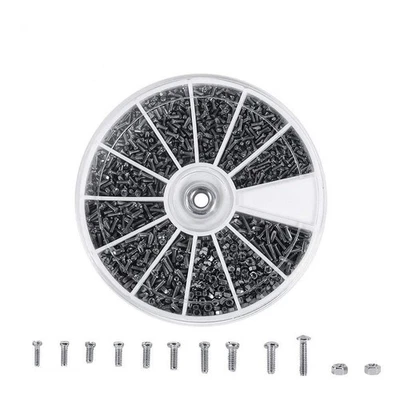 Nikou Screws Nuts Kit - 600Pcs 12 Kinds Small Screws Nuts Fasteners Assortmen... - Image 1 of 4