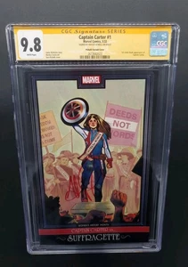 Capitán Carter #1 CGC 9.8 Haley Atwell Variante Pichelli Firmada Historia de la Mujer  - Imagen 1 de 22