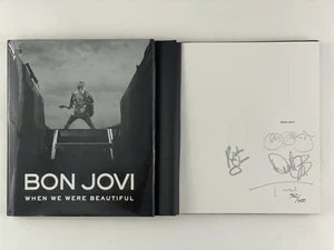 JON BON JOVI BAND SIGNED AUTOGRAPH "WHEN WE WERE BEAUTIFUL" BOOK HAND #D 562/600 - Picture 1 of 2