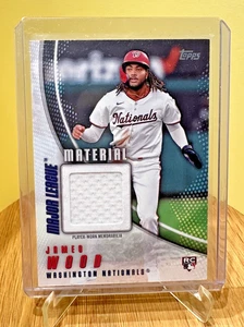 2025 Topps Series 1 JAMES WOOD RC Major League Material Player Worn #MLM-JWO🔥 - Bild 1 von 2