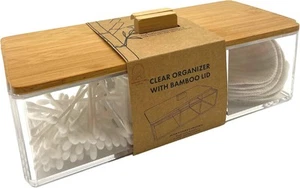 Compartment Organizer with Bamboo Lid - an Clear + natural bamboo - Picture 1 of 9