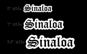 Pegatina de vinilo contornada de Sinaloa pegatina troquelada blanca - Imagen 1 de 2