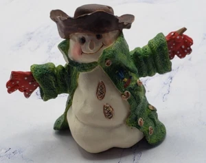 Hallmark Mitford Miss Rose Snowman Scarecrow 3 Inch Resin Figurine - Picture 1 of 9