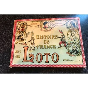 Vintage 1990er Histoire de France Jeu de Loto Spiel Editions Dusserre Neu im Karton pädagogisch - Bild 1 von 5