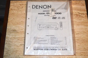 DENON DVD 5000 CD DVD Player Factory Service Manual OEM ORIGINAL $2500 High-End - Picture 1 of 2