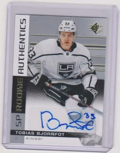 2019-20 Upper Deck UD SP Rookie Authentics Tobias Bjornfot Auto RC 128 LA Kings - Picture 1 of 2