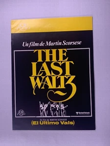 Bob Dylan The Band Ringo Starr Program Original Spanish The Last Waltz 1978 - Picture 1 of 14