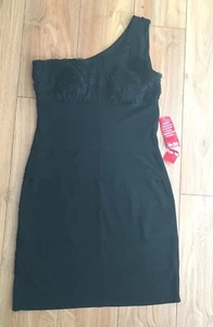 Neu mit Etikett Enfocus Studio One-Shoulder-Kleid schwarz Größe 6 - Bild 1 von 4