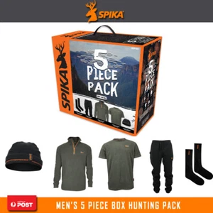 Spika Men's 5 Pcs Box Pack Hunting Shooting Clothing Jumper Shirt Pants Beanie - Picture 1 of 2