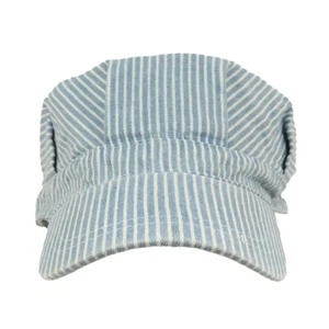 Sombrero conductor de tren azul y blanco ajustable para niños a rayas azul y blanco - Imagen 1 de 5