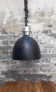 Deckenlampe Schwarz Hängelampe Industriedesign Industrielook Pendellampe Retro - Bild 1 von 5