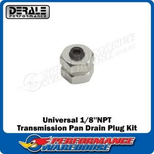 Derale Universal 1/8'' NPT Transmisión Pan Drenaje Plug Kit 13010 - Imagen 1 de 3