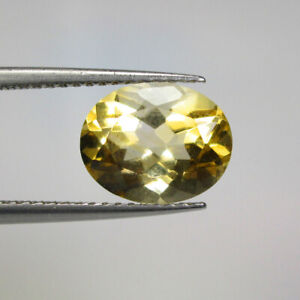 2.73 Ct $1 No Reserve Auction ~ Natural Yellow Citrine Oval Cut , Brazil - V318