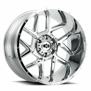 20" Vision Off-Road 360 Sliver Chrome Wheel 20x12 5x5 For Chevy GMC Rim -51mm - Picture 1 of 7