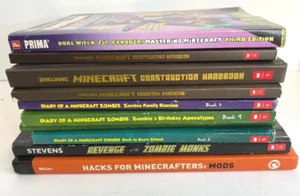 Lot of 10 Minecraft Unofficial Guides Hacks Handbooks Gaming Scholastic Books - Picture 1 of 16
