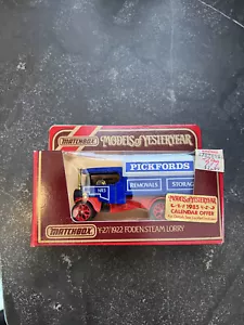 matchbox modelos de pickfords camión vapor forrado antaño 27/1922 - Imagen 1 de 1