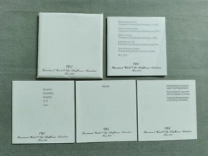 IWC 3714 Portuguese Chronograph complete kit warranty booklet blank with papers - Imagen 1 de 17