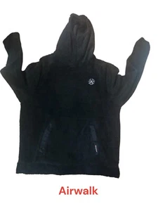 Airwalk extra weicher Unisex Fleece Pullover Hoodie schwarz Large - Bild 1 von 5