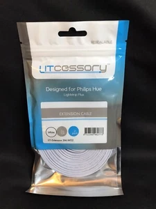 Litcessory Extension Cable for Philips Hue Lightstrip Plus White 3m 10ft 2 Pack - Picture 1 of 4