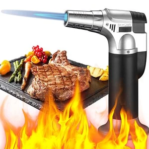 Küchenbrenne Flambierbrenner Nachfüllbar Butan Gasbrenner mit Sicherheitsschl... - Bild 1 von 9