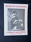Vintage Larry Holmes SIGNED AUTOGRAPHED Boxing Program NIGHT OF CHAMPIONS