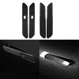 Carbon Fiber Style ABS Car Side Door Handle Cover Trim For Kia EV6 2022-2024 - Picture 1 of 6