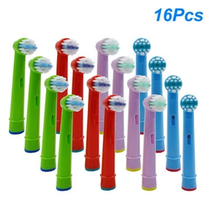 16x Kid Children Tooth Brush Head For Oral-B Vitality Precision Clean Pro Health - Picture 1 of 3