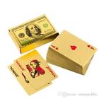 24K Gold Plated Playing Cards Poker Game Deck Wooden Gift Box 99.9% Certificate