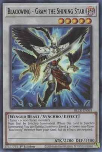 YUGIOH 1ST BLCR-EN063 BLACKWING - GRAM THE SHINING STAR ULTRA RARO (NM) - Imagen 1 de 1