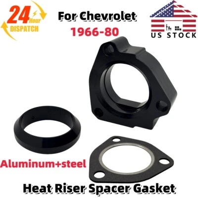 Heat Riser Spacer Eliminator For Chevrolet Small Block Exhaust Manifold 66-1980 - Image 1 of 4