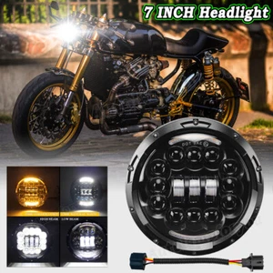 7" Motorcycle Round Headlight For Honda CB400 CB500 CB1300 Hornet VTEC/VTR250 - Foto 1 di 9
