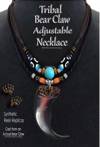 Tribal Rugged Bear Claw Necklace 2-Layer 32" Indian Style Replica Turquoise HOT' - Picture 1 of 16
