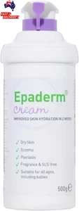 Epaderm Cream 500g Pump Moisturises Dry Skin Eczema Psoriasis Emollient - Picture 1 of 12