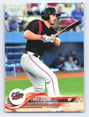 2018 Topps Pro Debut Chris Shaw #19   Sacramento River Cats - Image 1 of 2