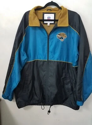 Vtg 90s Jacksonville Jaguars NFL Men's Wind Breaker Jacket Size Large - Image 1 of 4