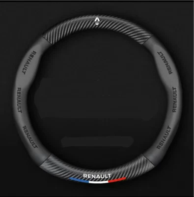 15" PU Leder+Kohlefaser Lenkradabdeckung für 1998-2025 Renault  Alle Autos - Bild 1 von 4