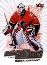 2008-09 FLEER ULTRA DIFFERENCE MAKERS #DM9 MIIKKA KIPRUSOFF CALGARY FLAMES