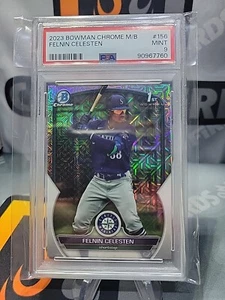 2023 Bowman Chrom 1. Mega Box Mojo Felnin Celesten #156 PSA 9 NEUWERTIG - Bild 1 von 2