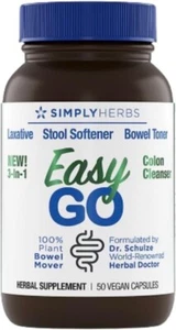 Dr Schulze Easy Go Bowel Mover, Formulated Gentle Laxative, Colon Stool Softner - Picture 1 of 2