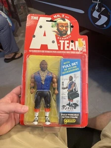 A-Team Galoob, Mr. T as B.A. Baracus,1983 (New On Card Action Figure) Taped - Picture 1 of 5