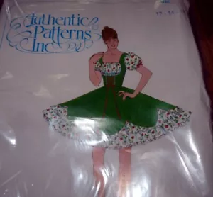 *NEW VTG 1970s SQUARE DANCE DRESS Authentic Sewing Pattern 12-14-16 UNCUT - Picture 1 of 1