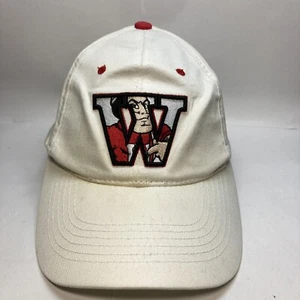 Wabash Little Giants W Logo White Hat ML Caps Adjustable Women’s/Youth Size - Picture 1 of 8