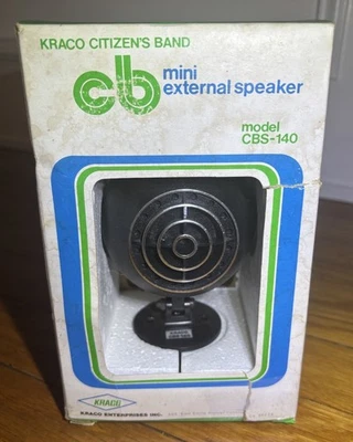 Kraco Enterprises Citizen's Band Mini External Speaker CBS-140 New In Box - Image 1 of 4