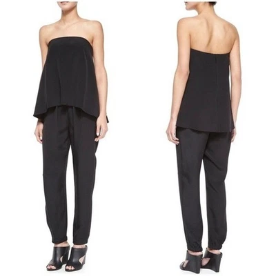 Mono Tibi Negro 100% Seda Sin Tirantes Talla 2 Foto 1 de 4