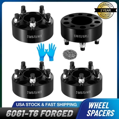 1" /1.5" Inch 5x115 Hubcentric Wheel Spacers For Dodge Charger Magnum Challenger Foto 1 de 4