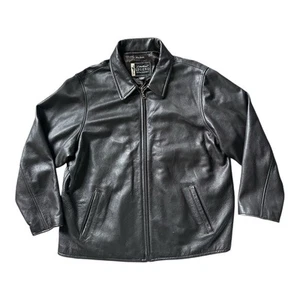 Women’s Eddie Bauer Legend Black Leather Stine Jacket Coat Size XXG XXL - Picture 1 of 5
