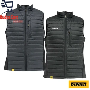DeWalt Gilet Uomo Zip Tasca Leggero Resistente Abbigliamento da Lavoro Caldo Comfort Nero - Foto 1 di 7